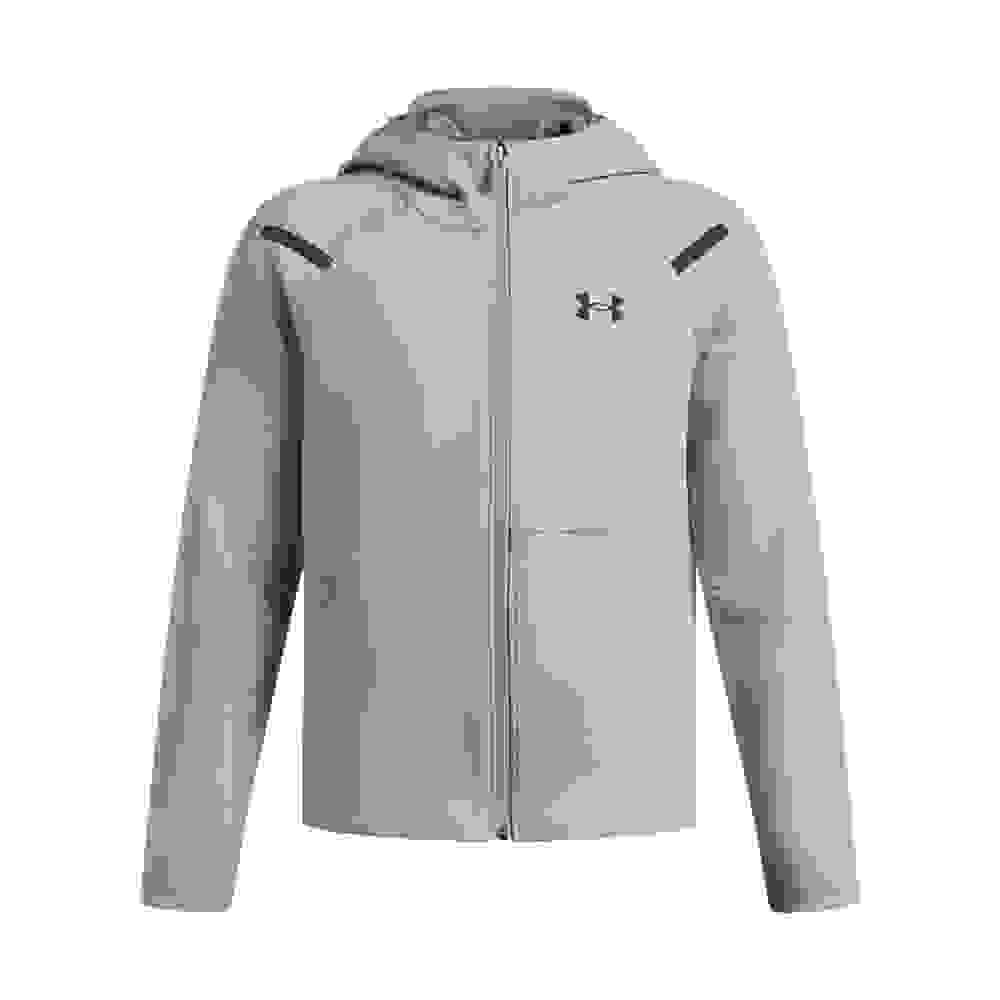 Under Armour Unstoppable Fleece Big Boys' Grey Full-Zip Jacket